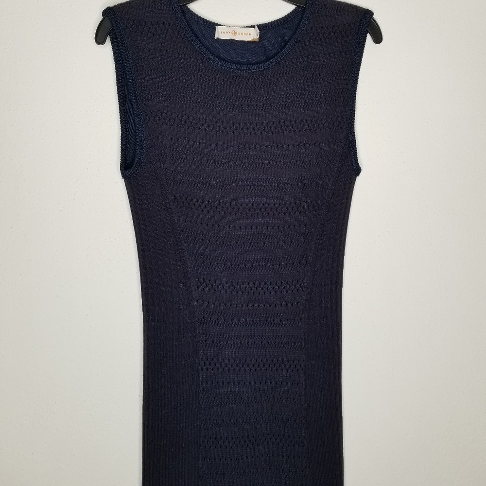 Tory Burch knit midi dress size xs sewn in slip - Picture 4 of 7